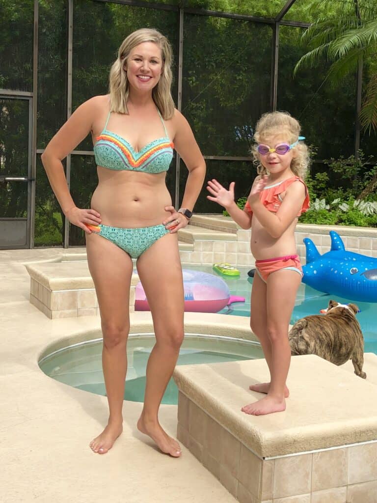 mom bod bathing suits